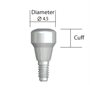 ISUH4505 IS Healing Abutment 4.5mmx5.0mm