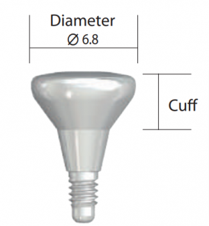 ISH705 IS Healing Abutment 6.8mmx5.0mm
